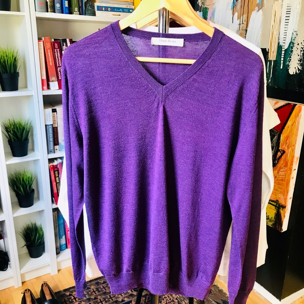 Harry Rosen wool/silk sweater in A+ condition